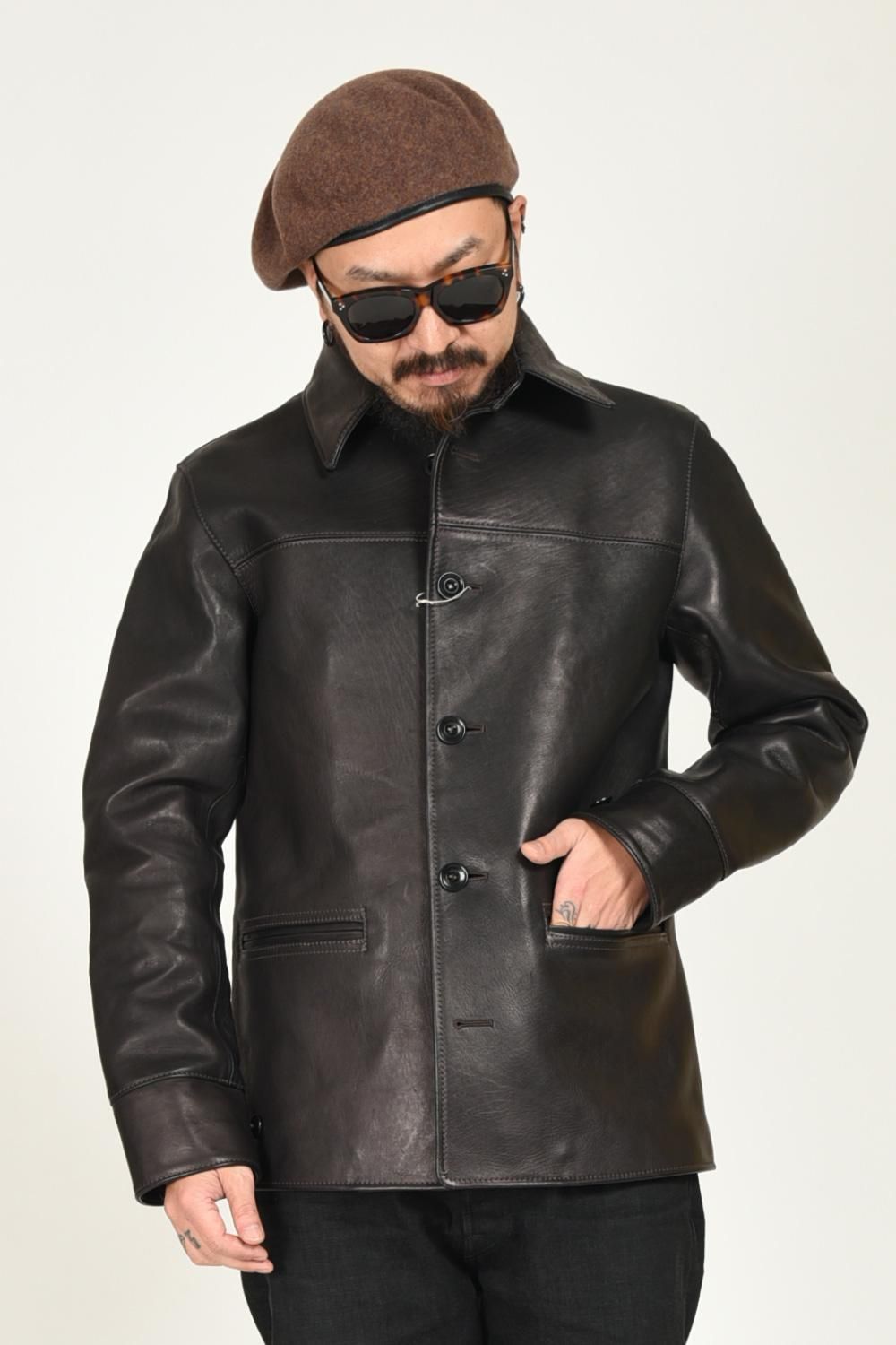 Y'2 LEATHER(ワイツーレザー) レザージャケット ECO HORSE CAR COAT EC 