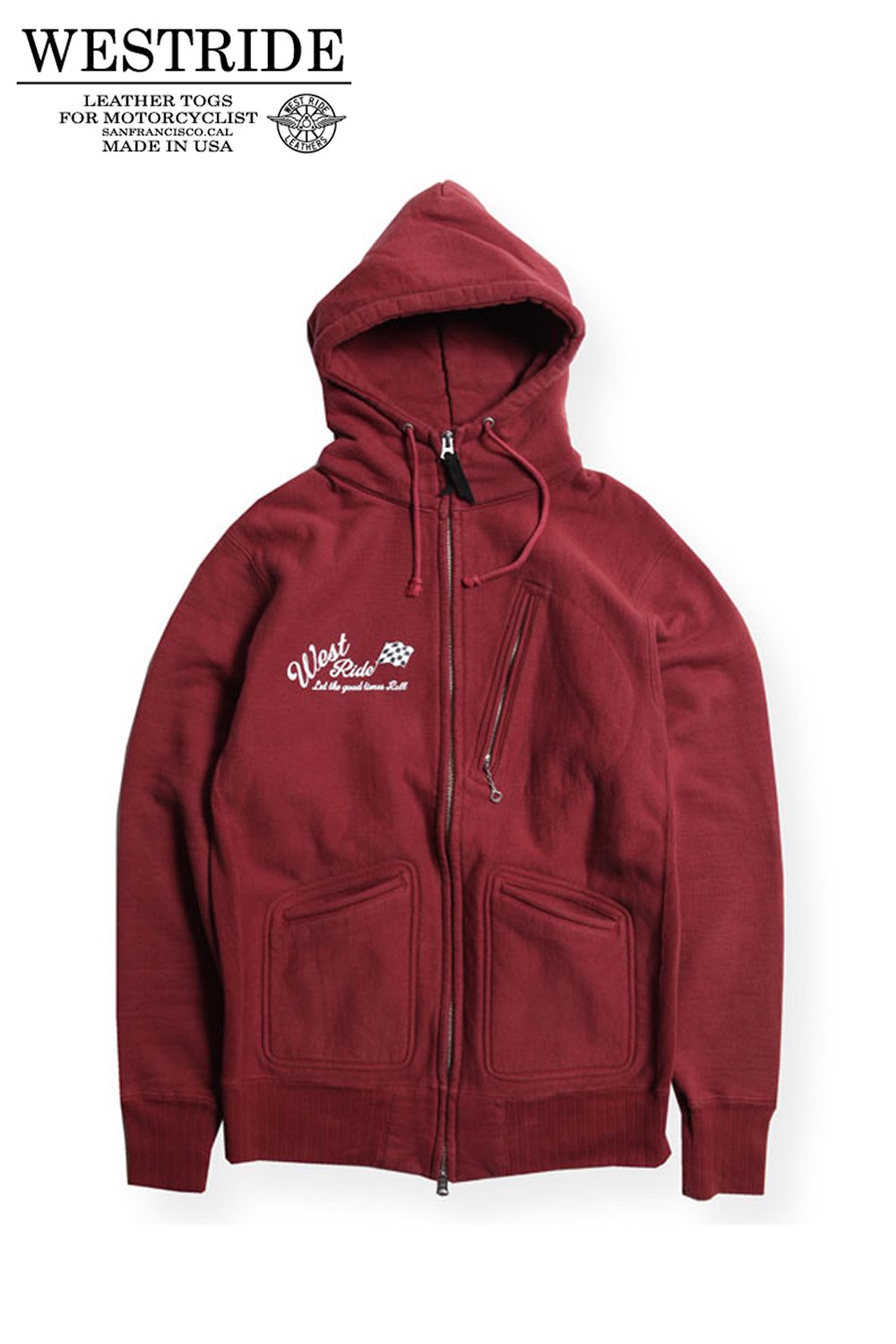 WESTRIDE(ウエストライド) ジップアップパーカー HEAVY WEIGHT FULL-ZIP HOODIE IM1415 |  ハーレムストア公式通販サイト