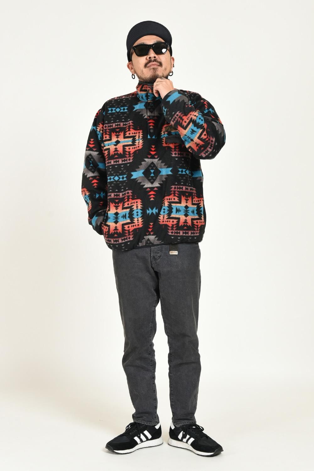 WESTRIDE ROCKMAN SNAP TEE(38)BLACK