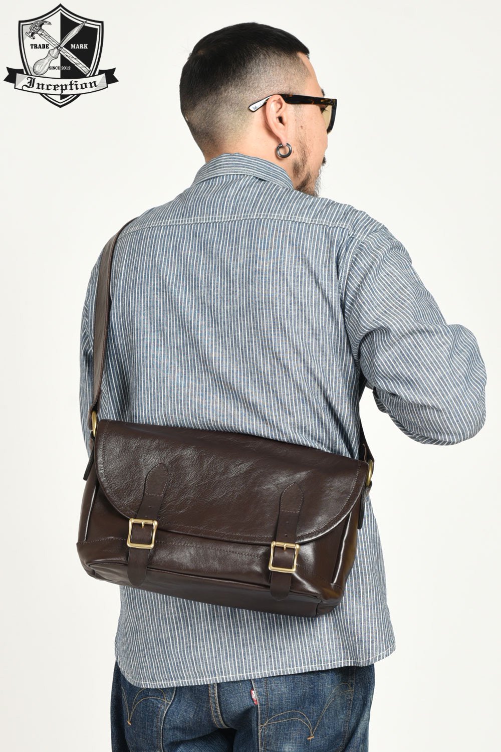 INCEPTION(インセプション) レザーバッグ HORSE HIDE MESSENGER BAG