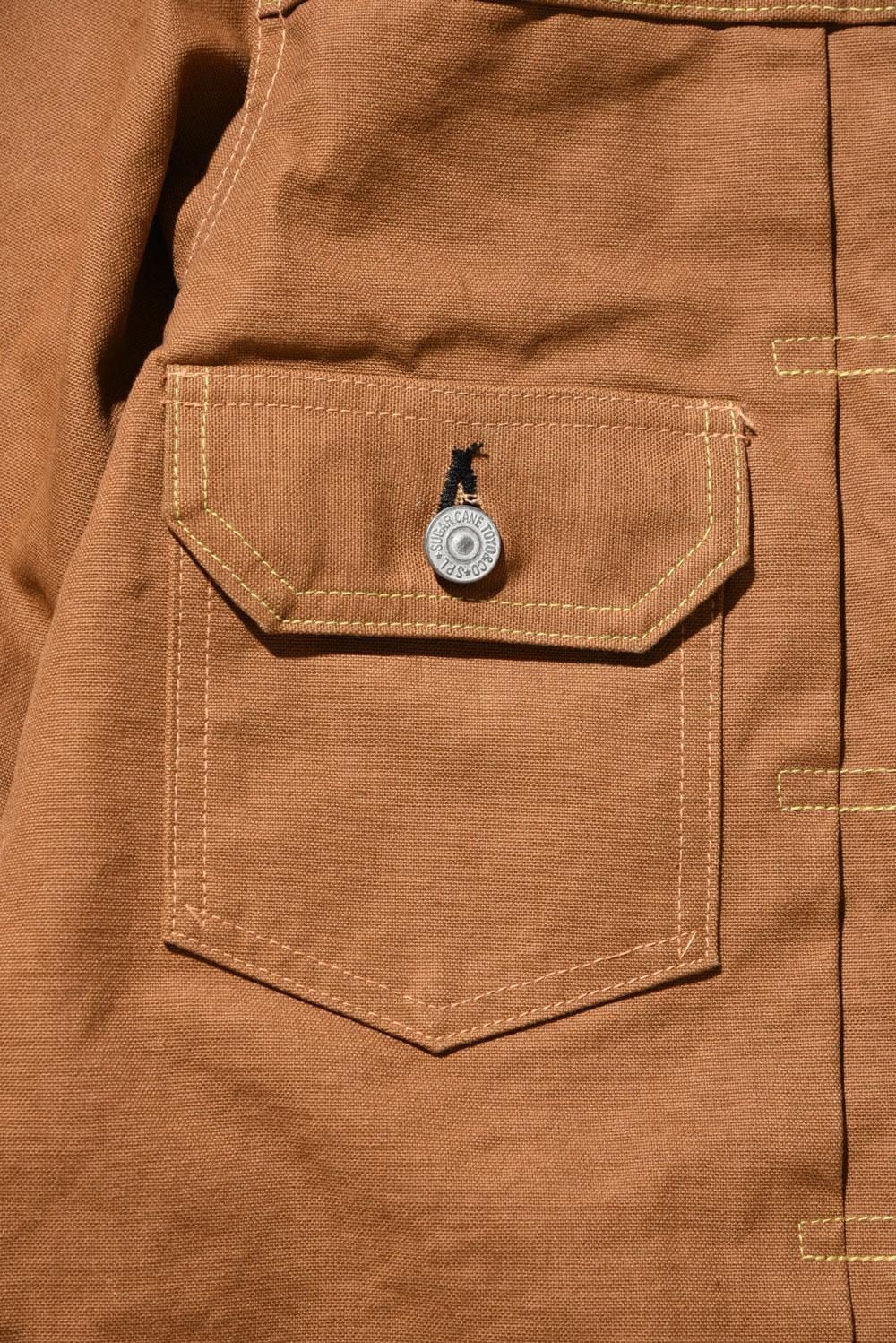 SUGAR CANE(シュガーケーン) ワークジャケット 13oz. BROWN DUCK