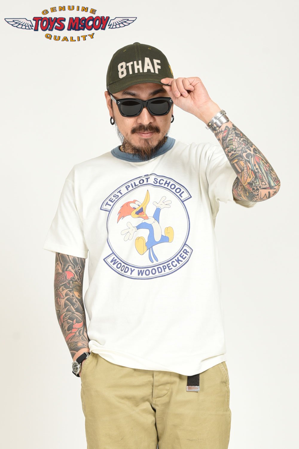 TOYS McCOY(トイズマッコイ) Tシャツ MILITARY TEE WOODY WOODPECKER