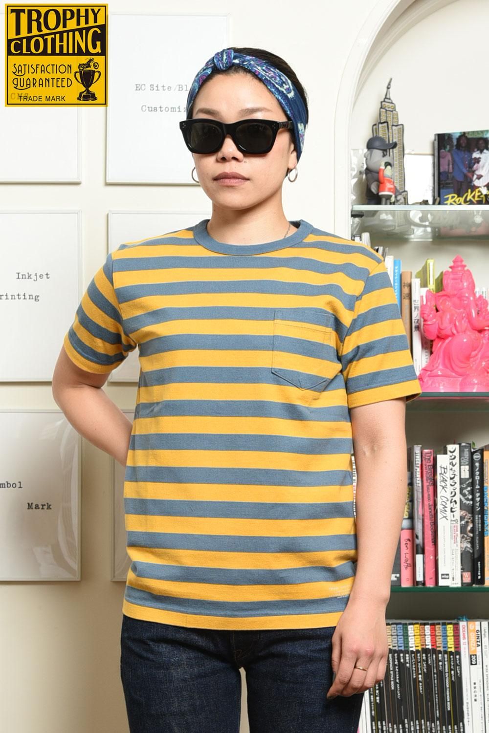 TROPHY CLOTHING(トロフィークロージング) ボーダーTシャツ Mid