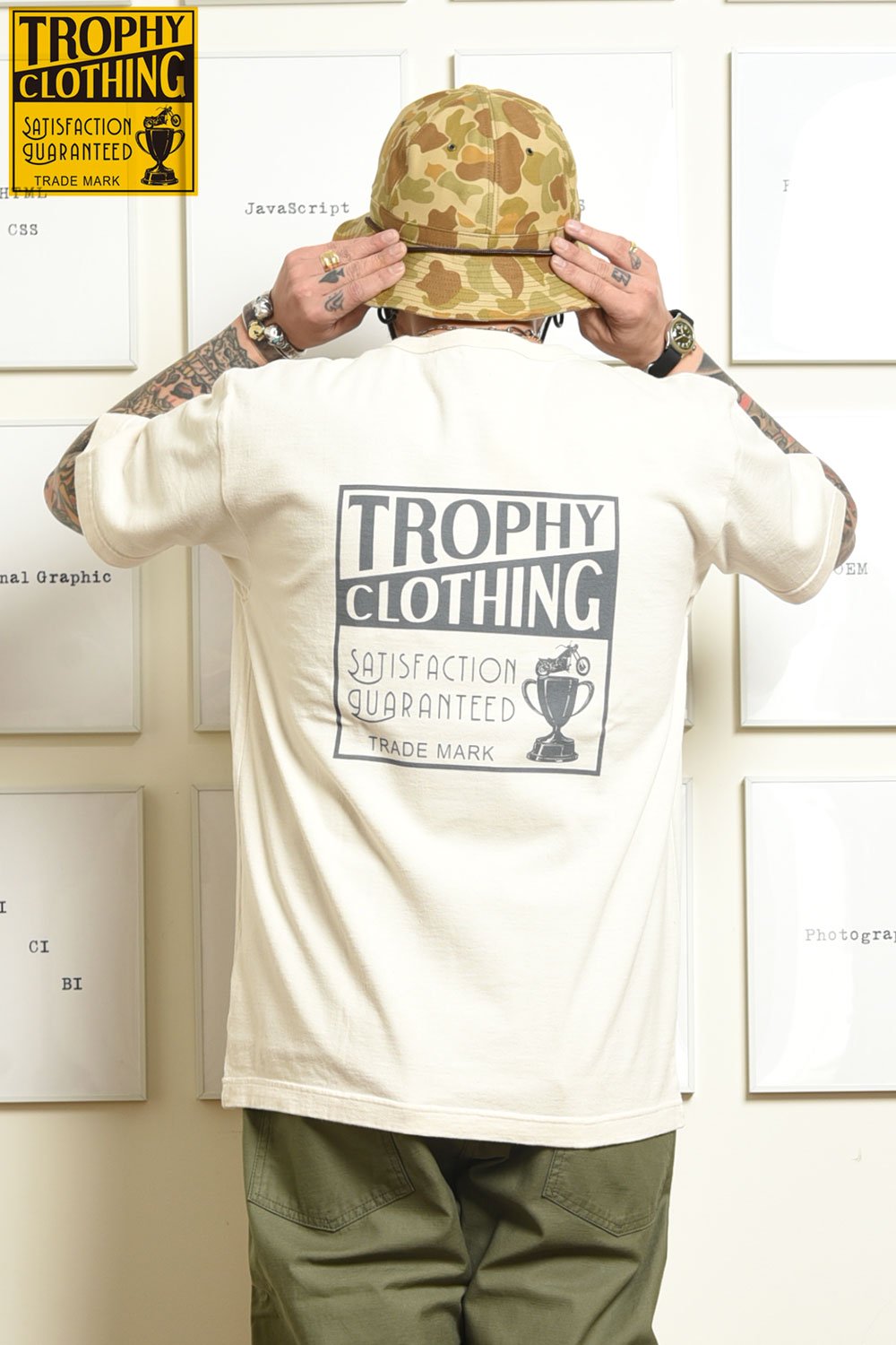 TROPHY CLOTHING(トロフィークロージング) Tシャツ Box Logo OD Tee