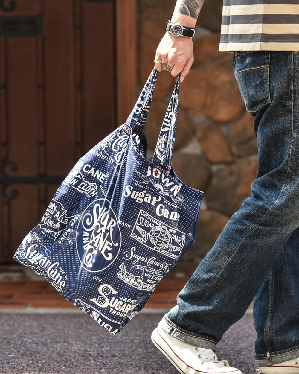 SUGAR CANE(シュガーケーン) エコトートバッグ SUGAR CANE BANDANNA TOTE BAG SUGAR CANE  BANDANNA TOTE BAG SC02655 通販正規取扱 | ハーレムストア公式通販サイト