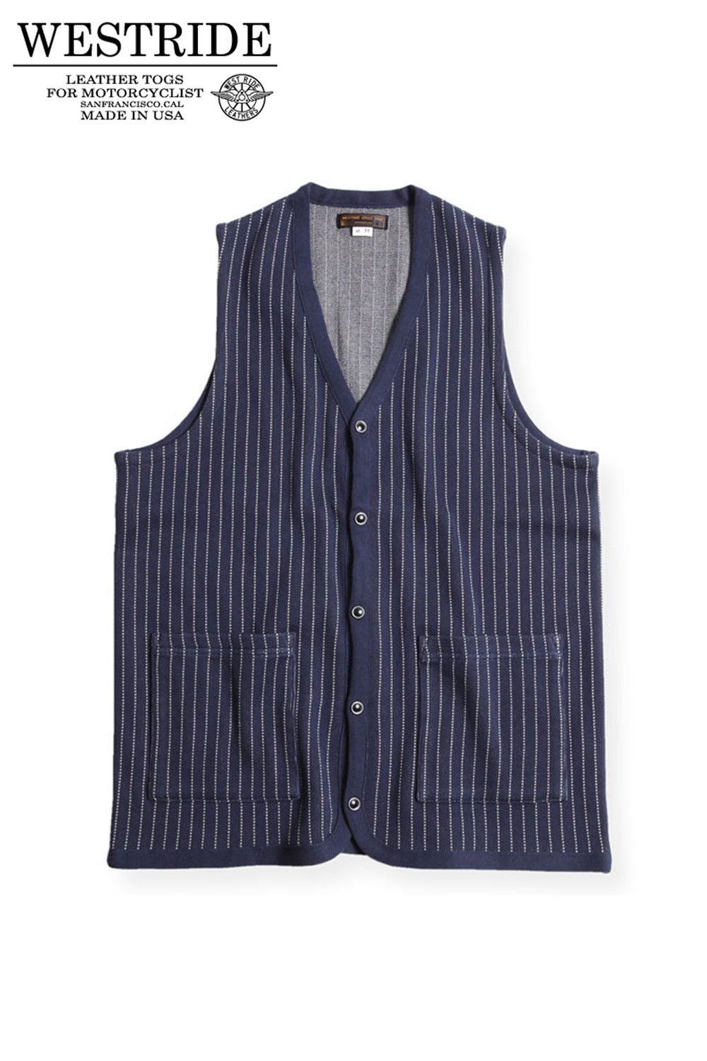 WESTRIDE(ウエストライド) ウォバッシュベスト NGT WABASH VEST AK1901-3 通販正規取扱 | ハーレムストア公式通販サイト