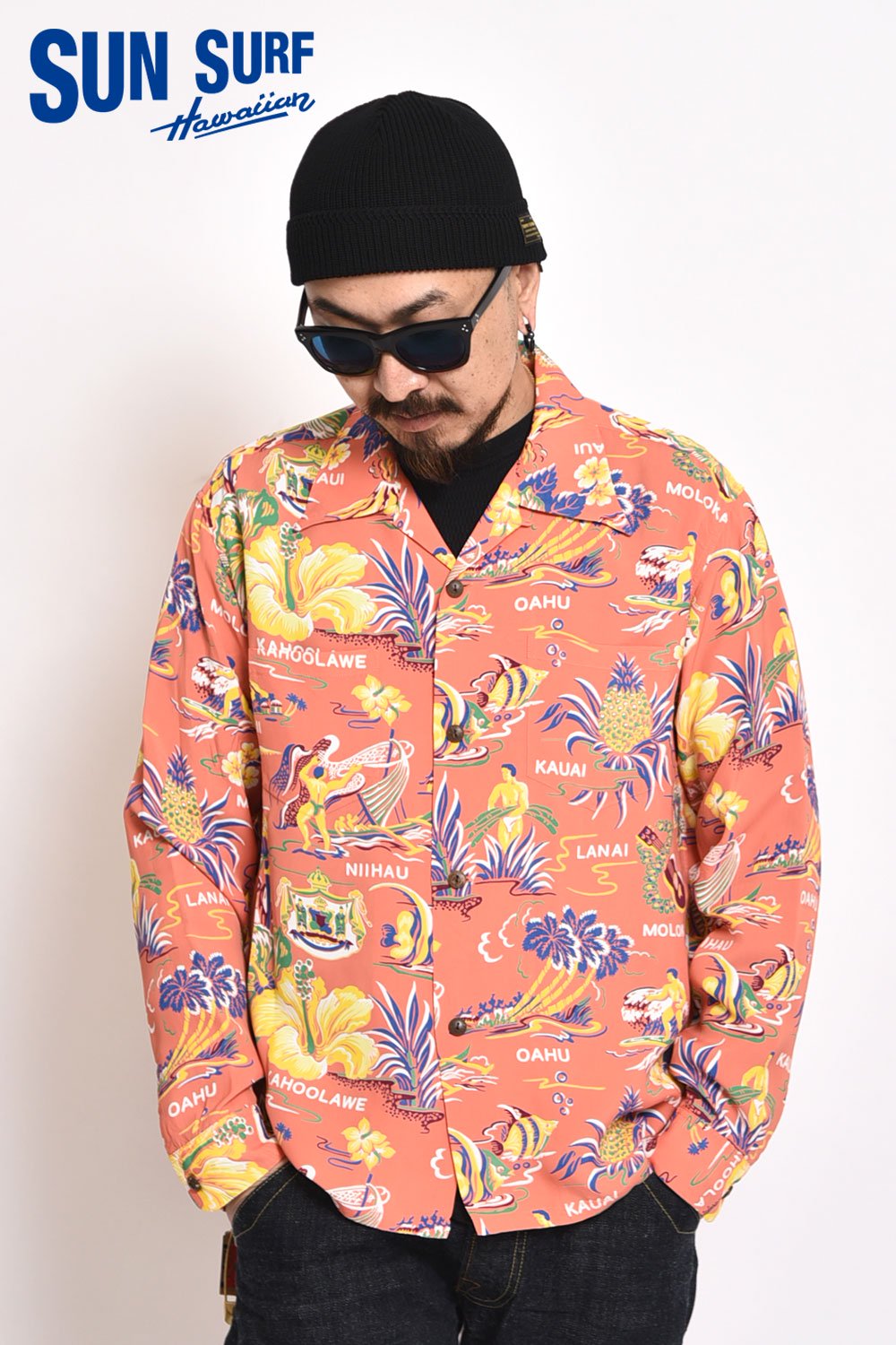 SUN SURF(サンサーフ) アロハシャツ L/S RAYON HAWAIIAN SHIRT “EMPYREAL GIFT FROM HAWAII”  SS28553 通販正規取扱 | ハーレムストア公式通販サイト