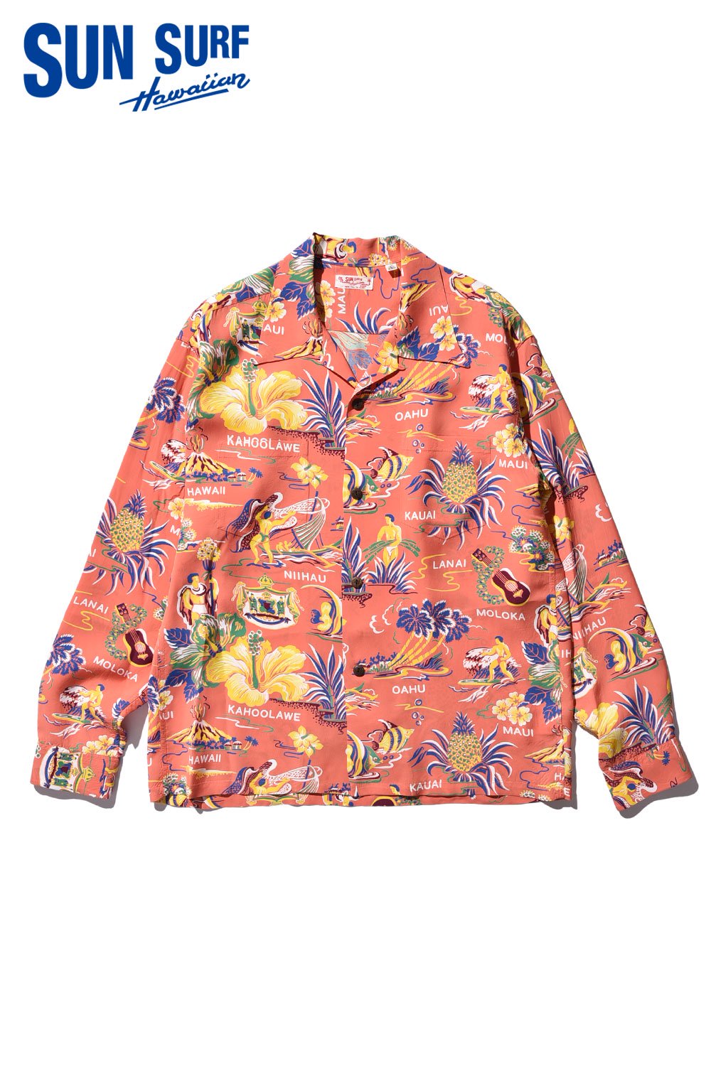 SUN SURF(サンサーフ) アロハシャツ L/S RAYON HAWAIIAN SHIRT “EMPYREAL GIFT FROM HAWAII”  SS28553 通販正規取扱 | ハーレムストア公式通販サイト