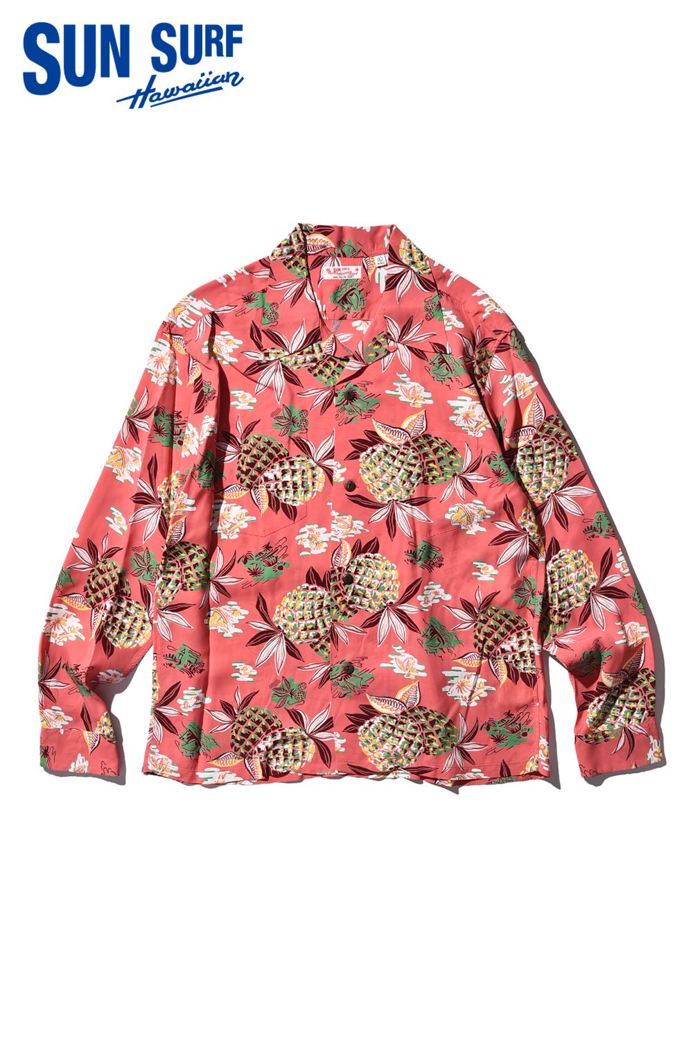 SUN SURF(サンサーフ) アロハシャツ L/S RAYON HAWAIIAN SHIRT