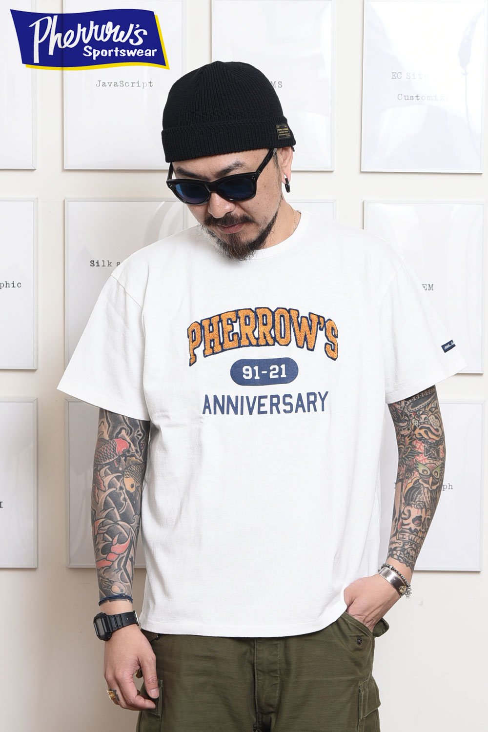 Pherrow's(フェローズ) Tシャツ 21S-PTP1-30th 通販正規取扱 ...