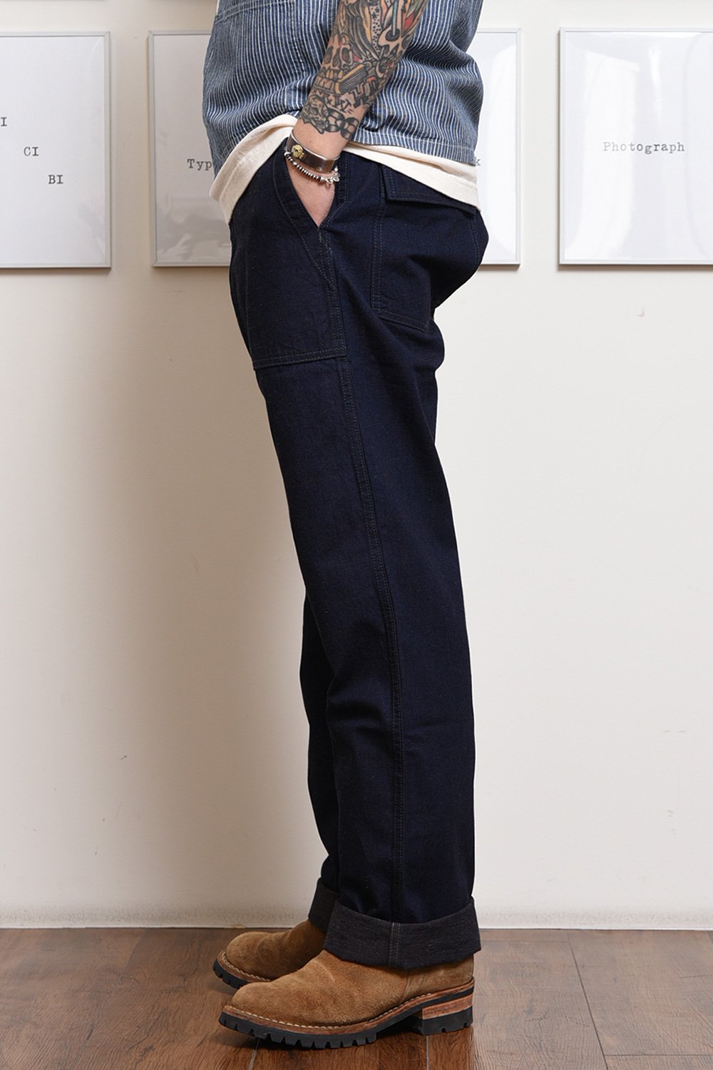 TROPHY CLOTHING(トロフィークロージング) ベイカーパンツ MIL DENIM BAKER PANTS TR21SS-604  通販正規取扱 | ハーレムストア公式通販サイト