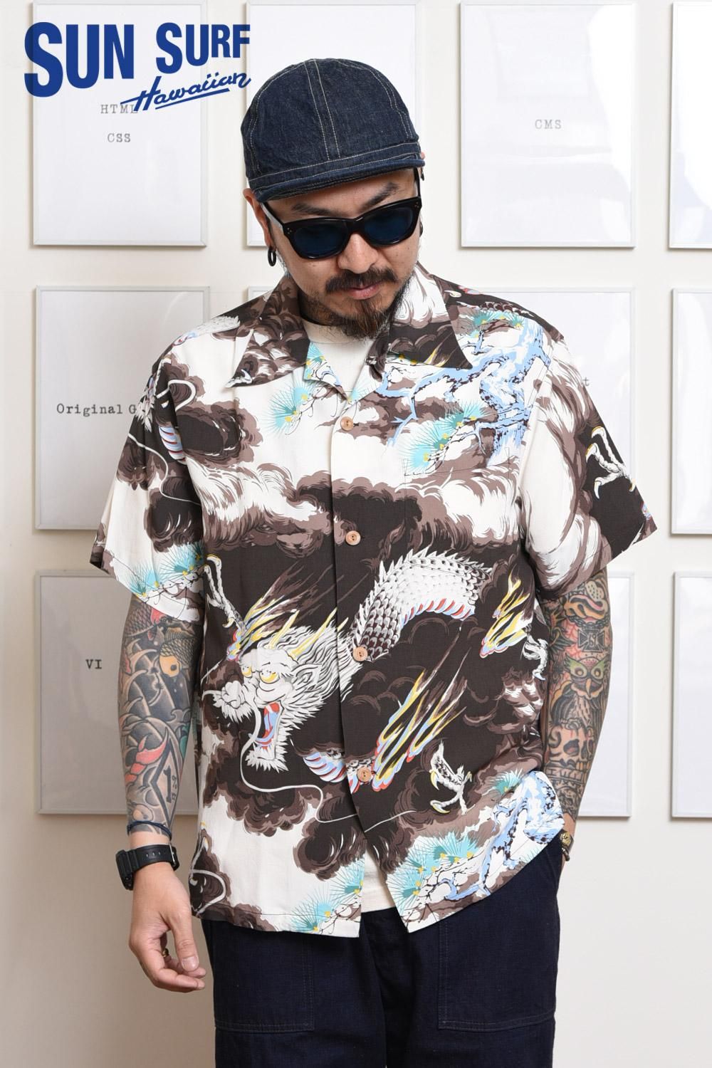 SUN SURF(サンサーフ) アロハシャツ RAYON HAWAIIAN SHIRT “DRAGON