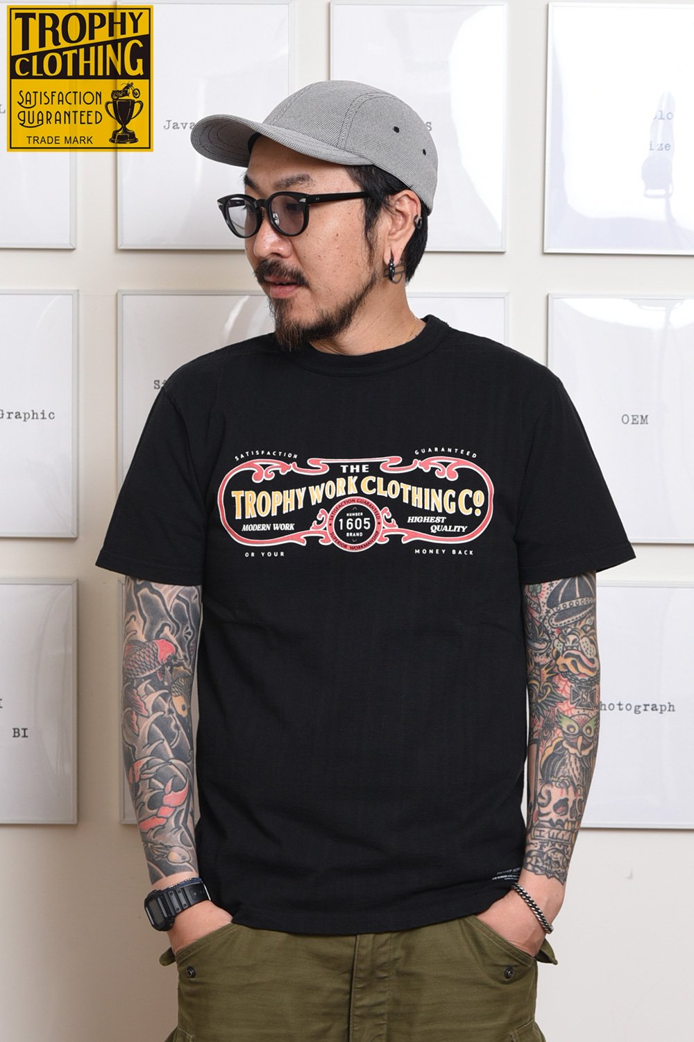 TROPHY CLOTHING(トロフィークロージング) Tシャツ 15TH WORK LOGO LW