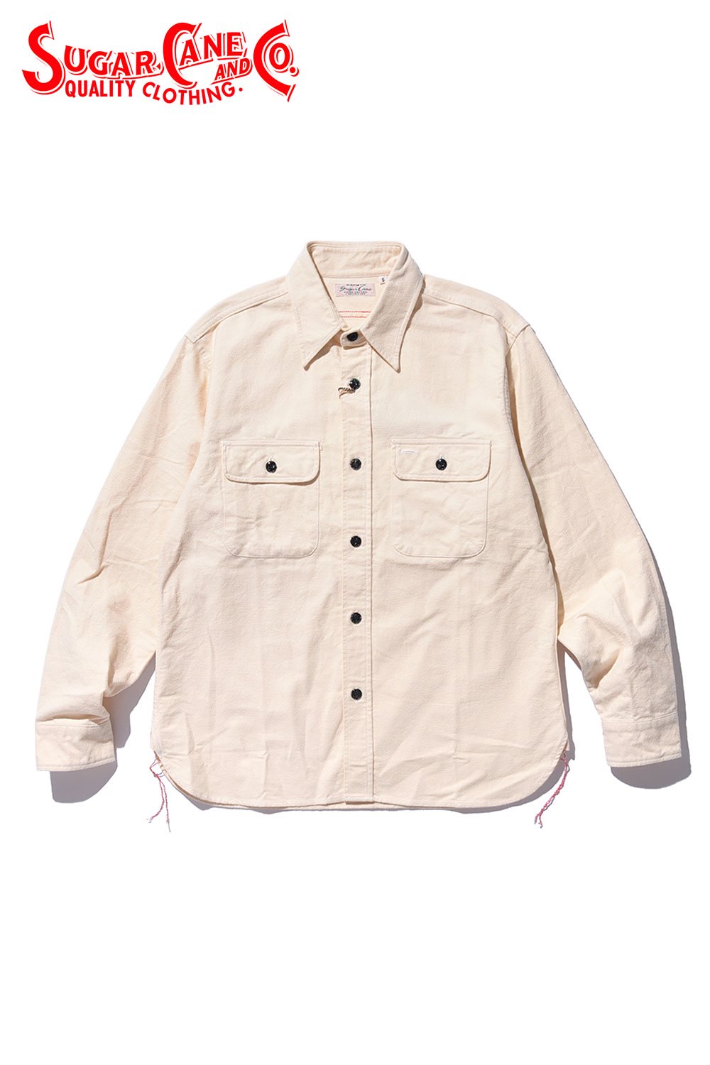 SUGAR CANE(シュガーケーン) ヘビーツイルシャツ FICTION ROMANCE 9.5oz. HEAVY TWILL with  MARBLE BUTTON SC28753 通販正規取扱 | ハーレムストア公式通販サイト