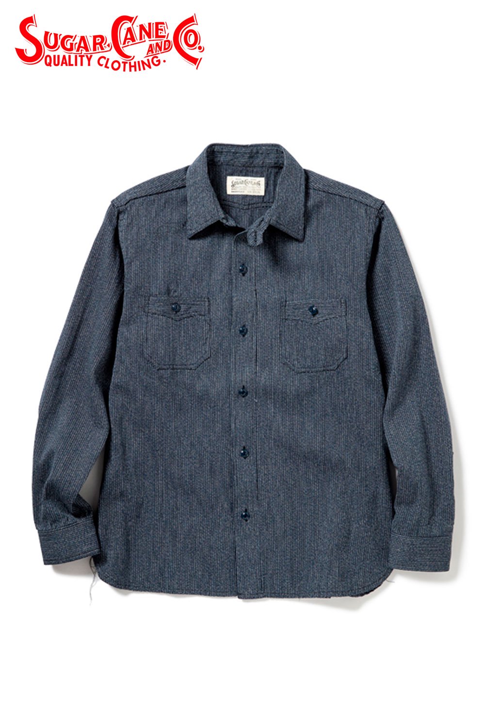 SUGAR CANE(シュガーケーン) ワークシャツ FICTION ROMANCE 6.5oz. COTTON BEACH CLOTH WORK  SHIRT SC28283 通販正規取扱 | ハーレムストア公式通販サイト