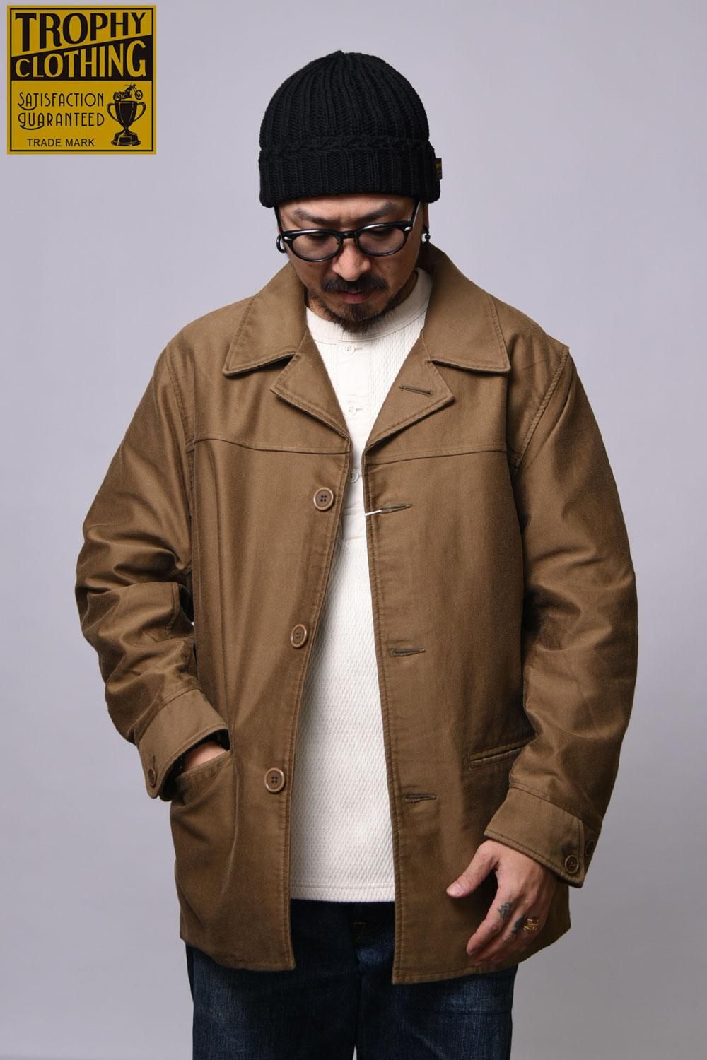 最終価格トロフィークロージングHERCULES MOLESKIN COAT 38 当店は最高