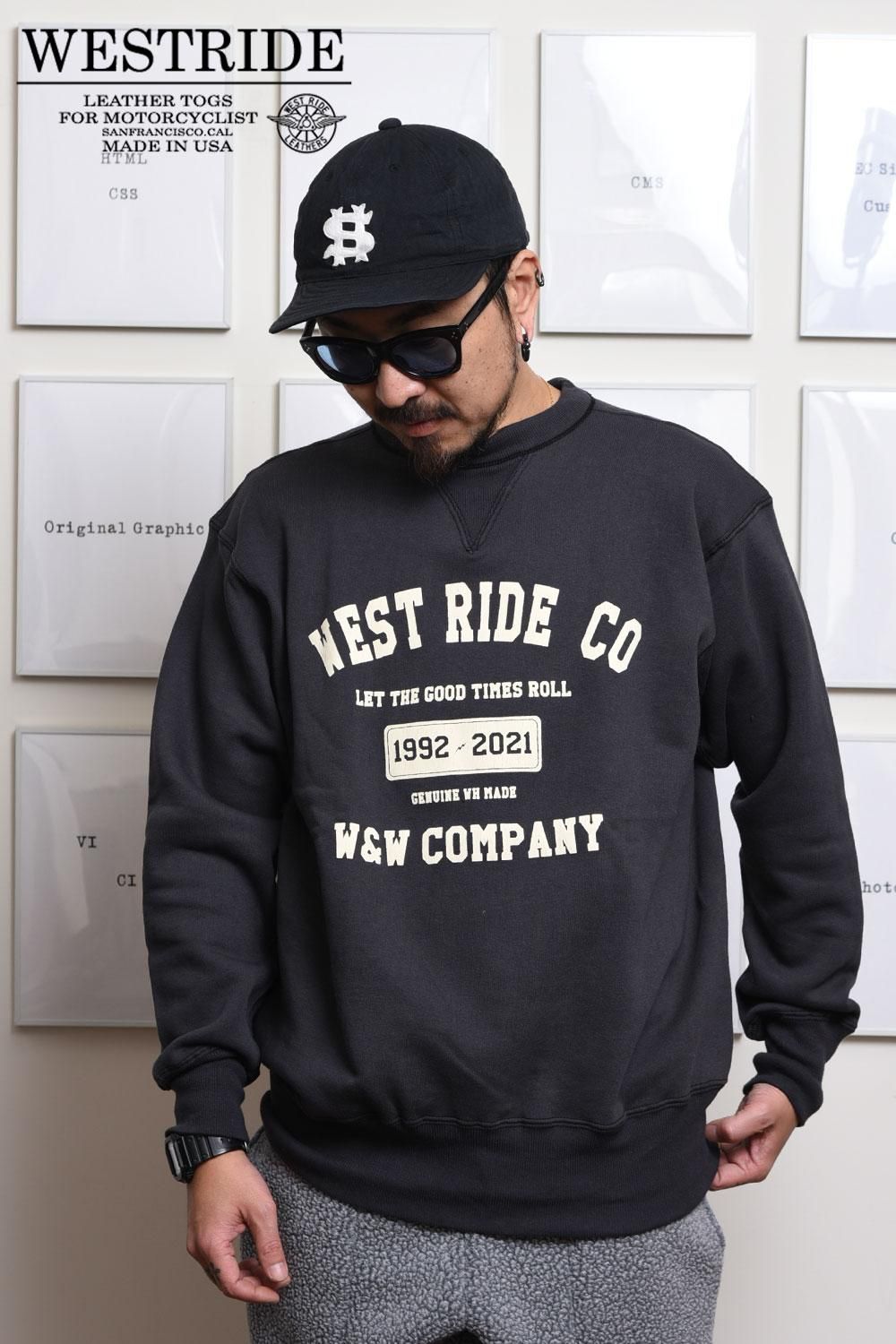 USA製 West Ride ウエストライド スウェットTシャツ ボーダー - T 