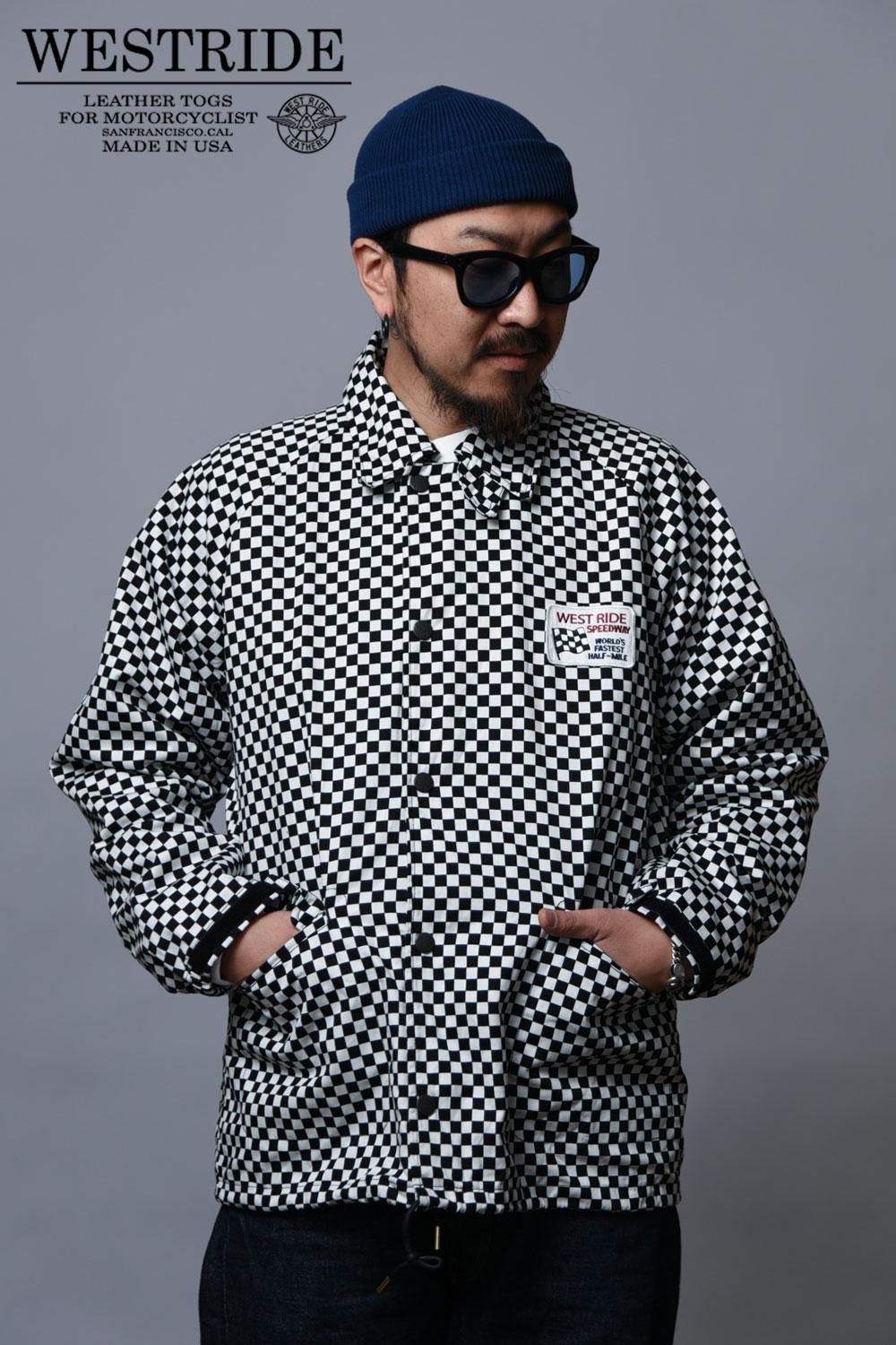 WESTRIDE(ウエストライド) コーチジャケット SPEEDWAY CHECKER COACH JACKET MB1804-2 通販正規取扱 |  ハーレムストア公式通販サイト