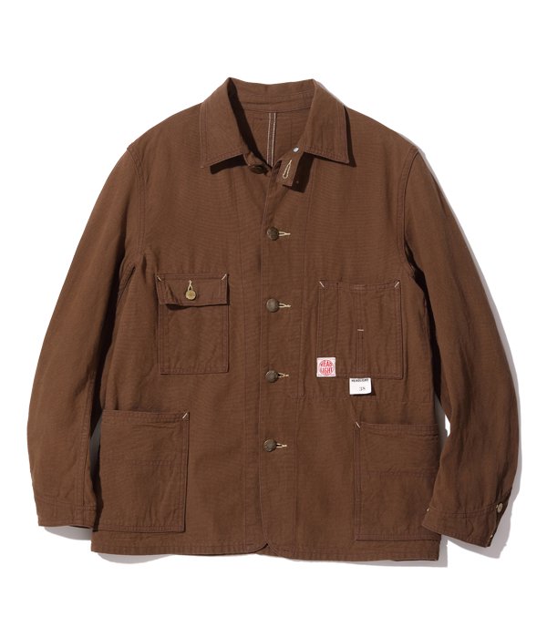 HEAD LIGHT(ヘッドライト) ワークコート 9oz. BROWN DUCK WORK COAT