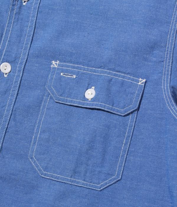 SUGAR CANE(シュガーケーン) シャンブレーワークシャツ VAT DYE
