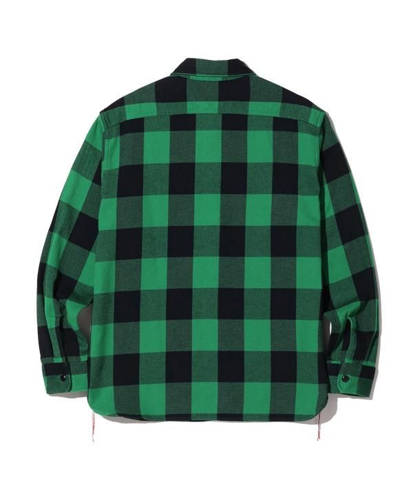 SUGAR CANE(シュガーケーン) ツイルチェックワークシャツ TWILL