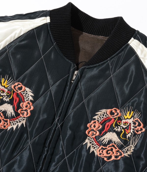 テーラー東洋 スカジャン スーベニアジャケット Mid 1950s Style Velveteen Souvenir Jacket “BLACK  EAGLE” × “JAPAN MAP” TT15175-115 通販正規取扱 | ハーレムストア公式通販サイト