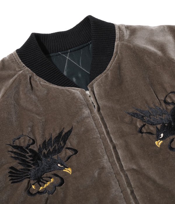 テーラー東洋 スカジャン スーベニアジャケット Mid 1950s Style Velveteen Souvenir Jacket “BLACK  EAGLE” × “JAPAN MAP” TT15175-115 通販正規取扱 | ハーレムストア公式通販サイト