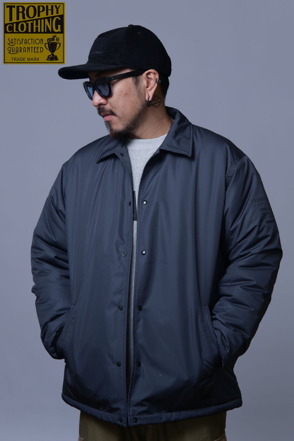 TROPHY CLOTHING(トロフィークロージング) ウィンドブレーカー “MONOCHROME” LEVEL 4 WIND BREAKER  TR22AW-506 通販正規取扱 | ハーレムストア公式通販サイト
