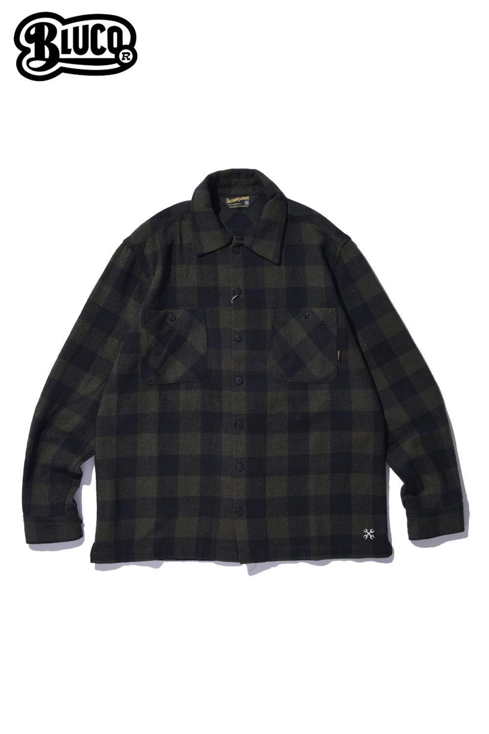 BLUCO WORK GARMENT(ブルコ) フランネルシャツ OL-048-022 通販正規