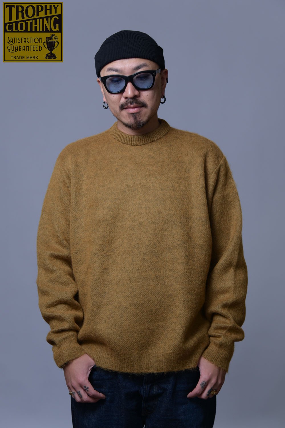 TROPHY CLOTHING(トロフィークロージング) モヘアニットセーター MOHAIR KNIT CREW NECK SWEATER  TR22AW-210 通販正規取扱 | ハーレムストア公式通販サイト