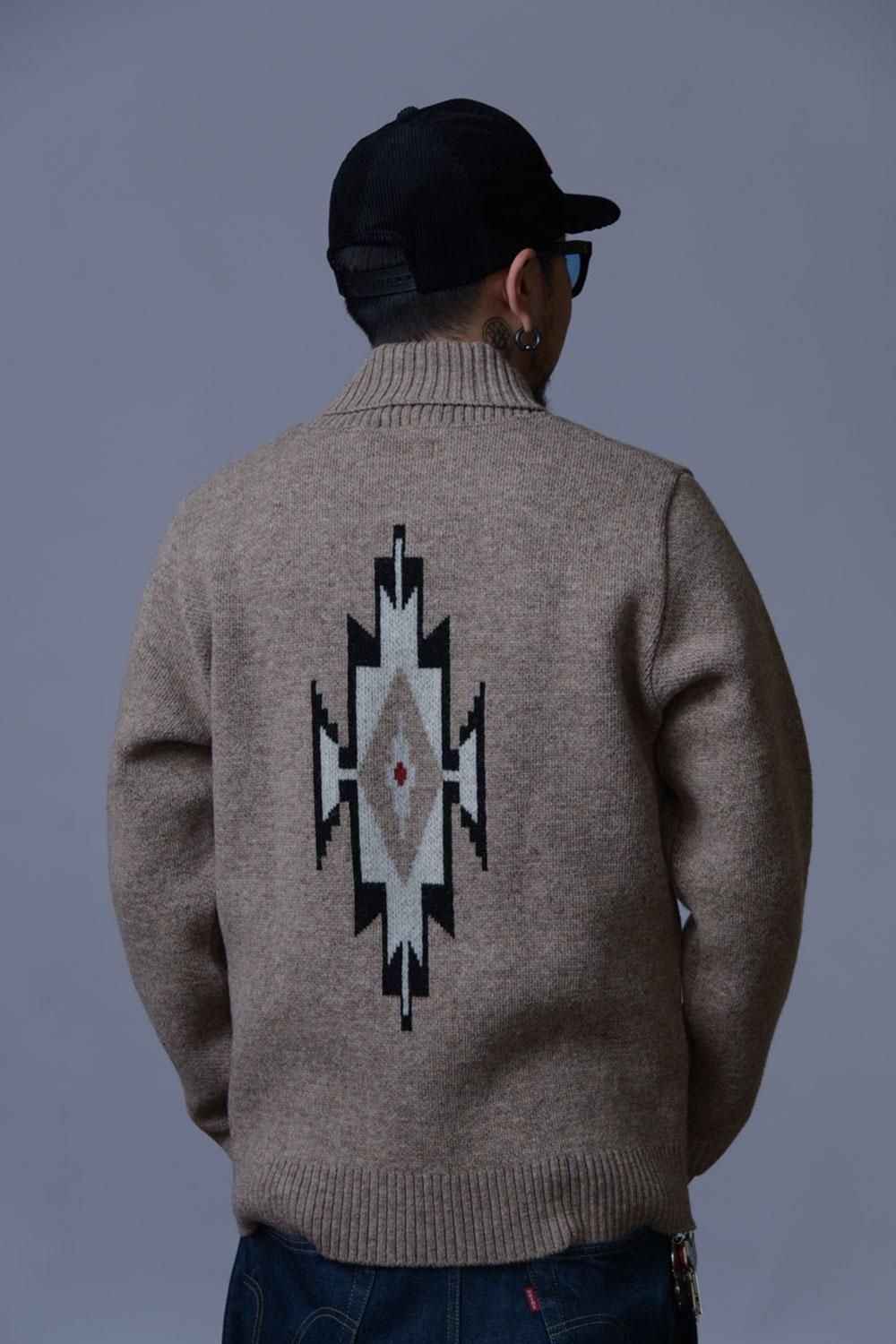 WESTRIDE(ウエストライド) シェットランドウールカーディガン NATIVE