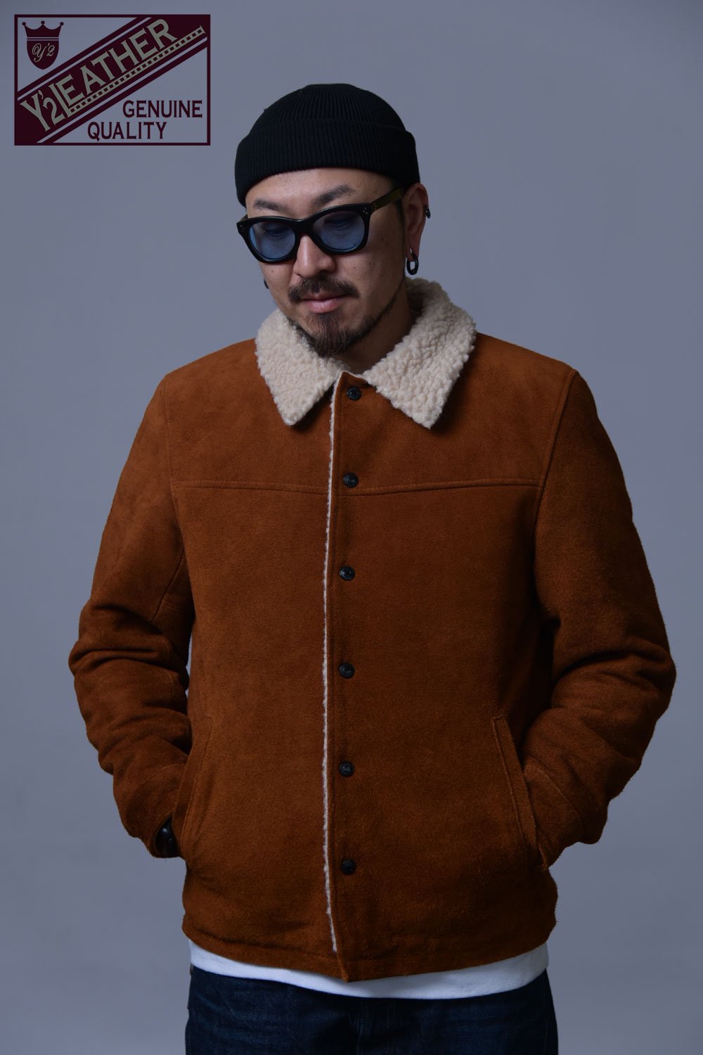 Y'2 LEATHER(ワイツーレザー) レザージャケット STEER SUEDE LUNCH COAT WJ-02 通販正規取扱 |  ハーレムストア公式通販サイト