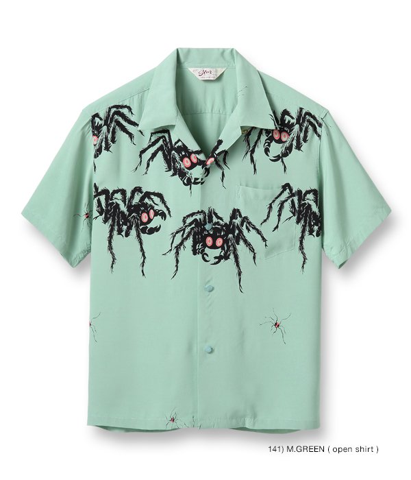 STAR OF HOLLYWOOD(スターオブハリウッド) タランチュラオープンカラーシャツ HIGH DENSITY RAYON OPEN  SHIRT “TARANTULA” SH38873 通販正規取扱 | ハーレムストア公式通販サイト