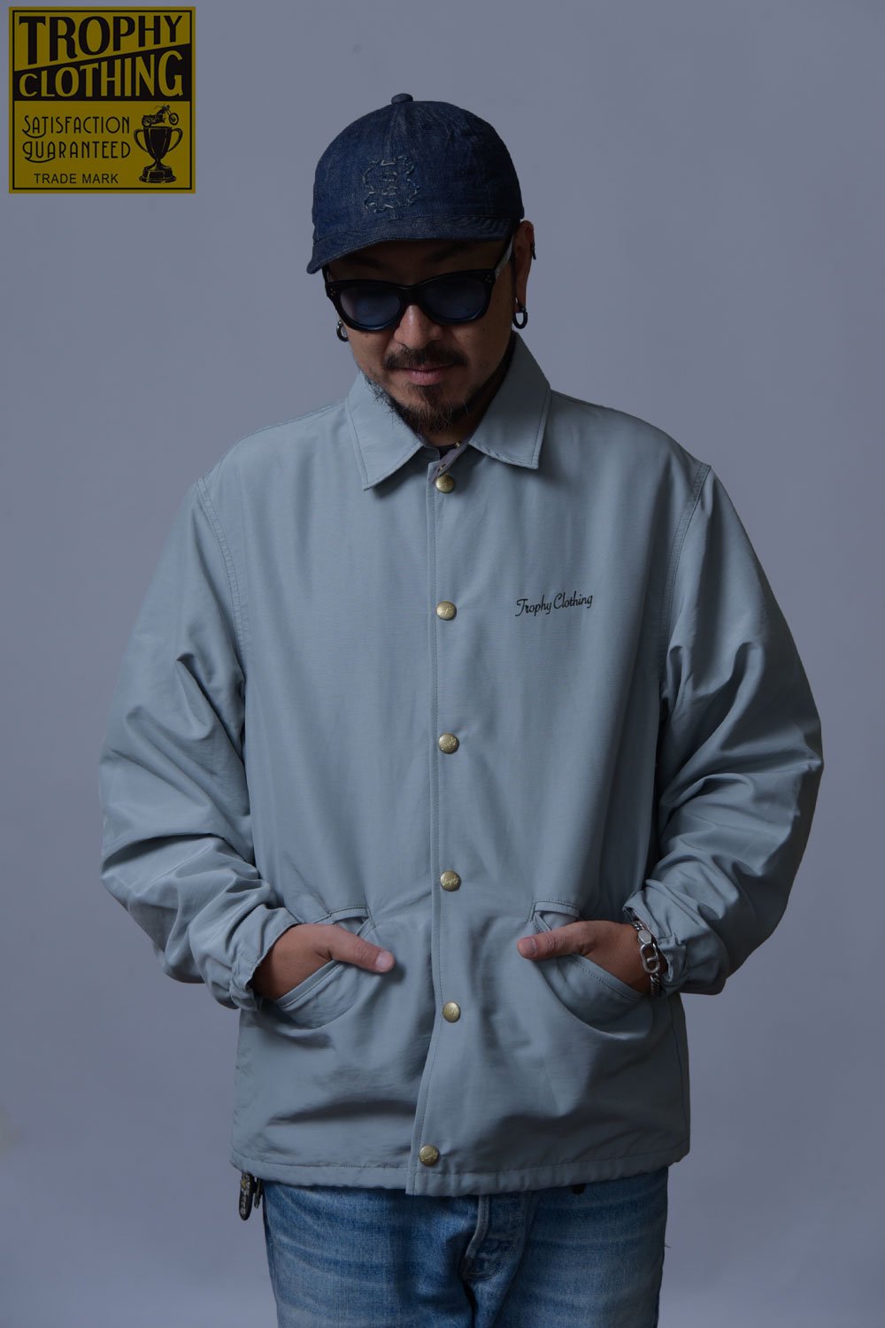 TROPHY CLOTHING(トロフィークロージング) コーチジャケット Classic Logo Warm Up Jacket  TR23AW-501 通販正規取扱 | ハーレムストア公式通販サイト