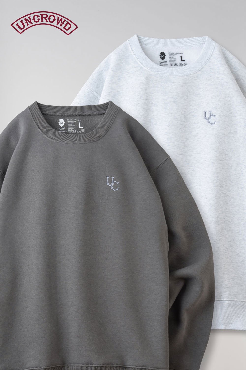 UNCROWD(アンクラウド) クルーネックスウェット SWEAT SHIRT -Embroidery- 2204 通販正規取扱 |  ハーレムストア公式通販サイト