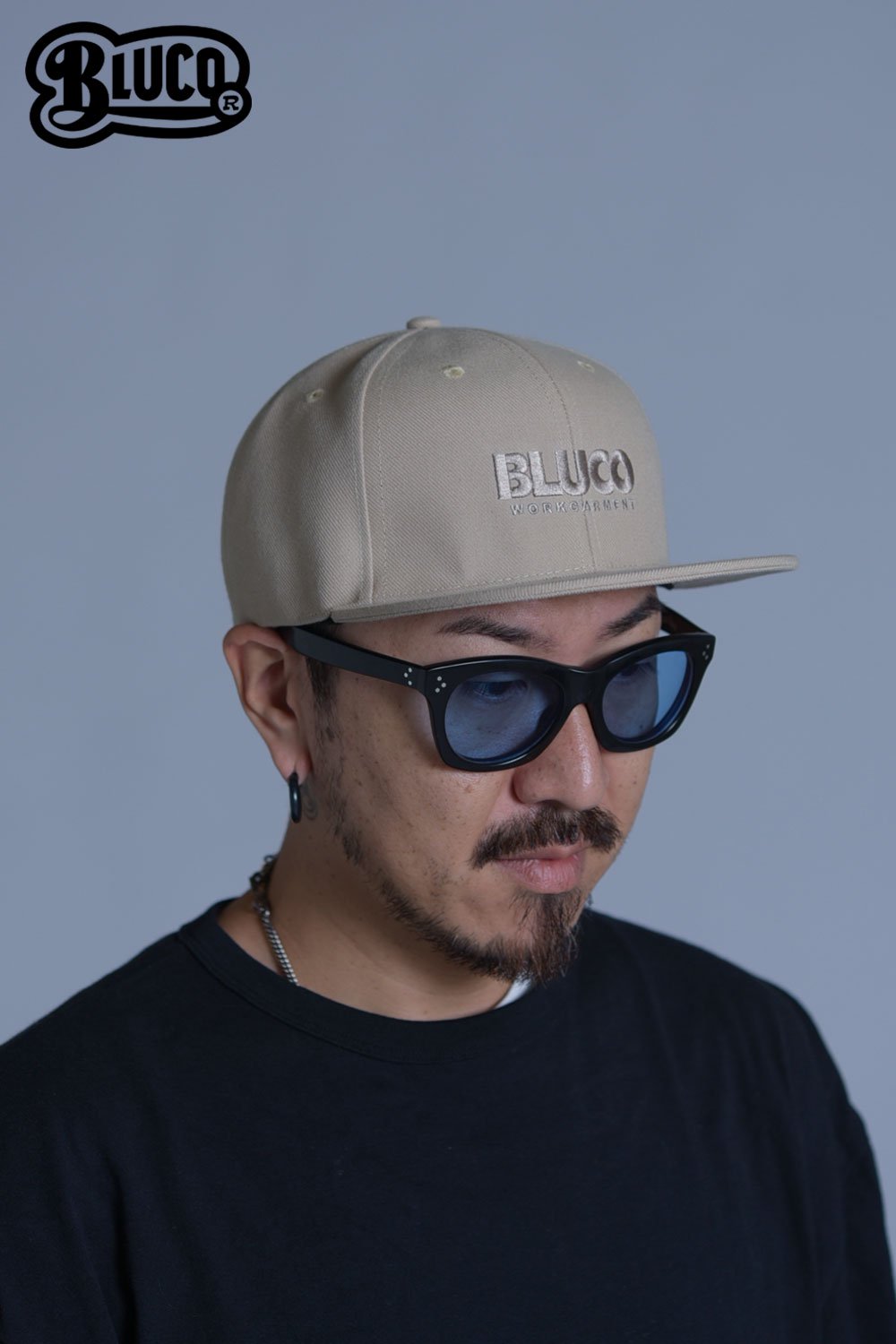 BLUCO WORK GARMENT(ブルコ) スナップバックキャップ 6PANEL CAP -LOGO- 1413 通販正規取扱 | ハーレムストア