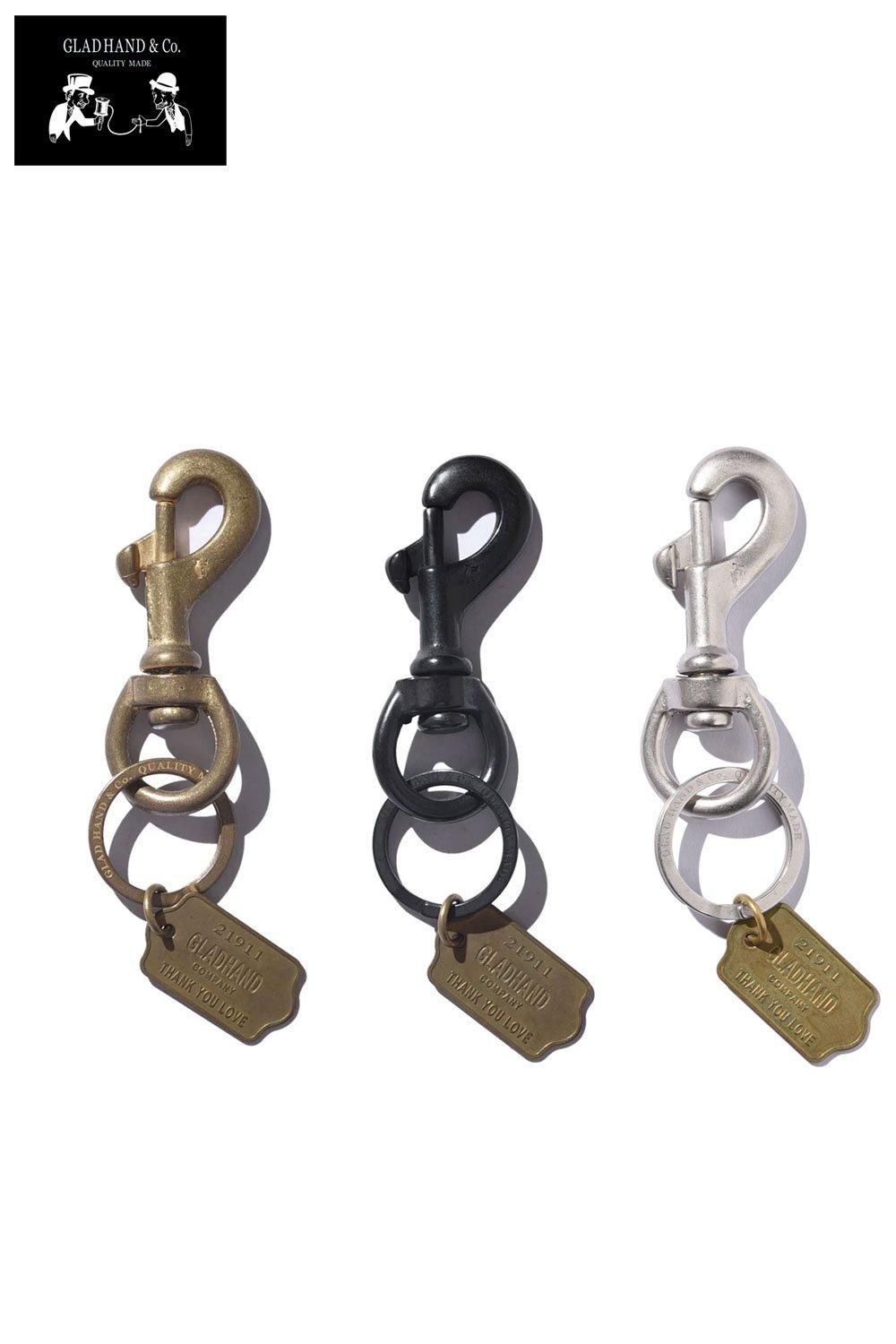 GLADHAND(グラッドハンド) キーホルダー SWIVEL SNAP KEY HOLDER W/DOG TAG 通販正規取扱 ハーレム