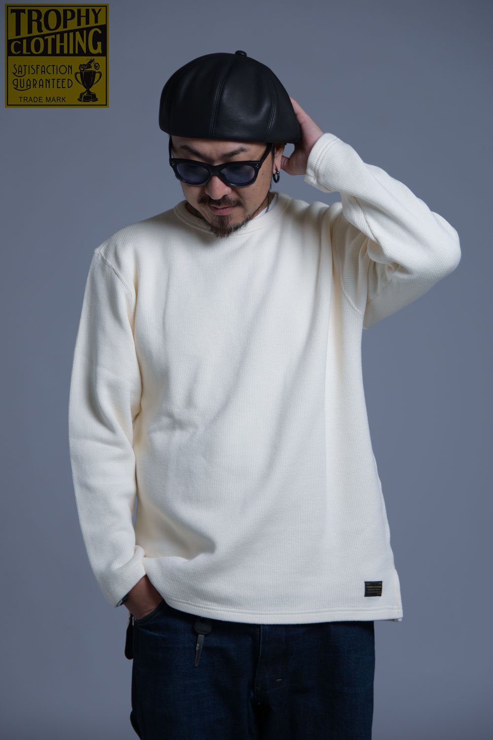 TROPHY CLOTHING(トロフィークロージング) クルーネックロングスリーブTシャツ NAVAL L/S TEE TR23AW-203  通販正規取扱 | ハーレムストア公式通販サイト