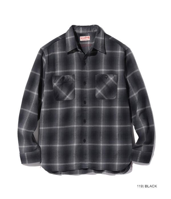 SUGAR CANE(シュガーケーン) ツイルチェックワークシャツ TWILL