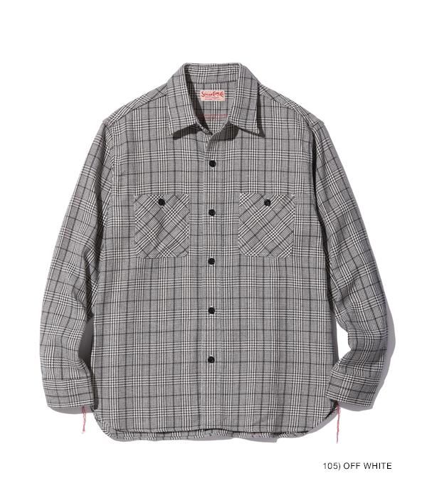 SUGAR CANE(シュガーケーン) ツイルチェックワークシャツ TWILL