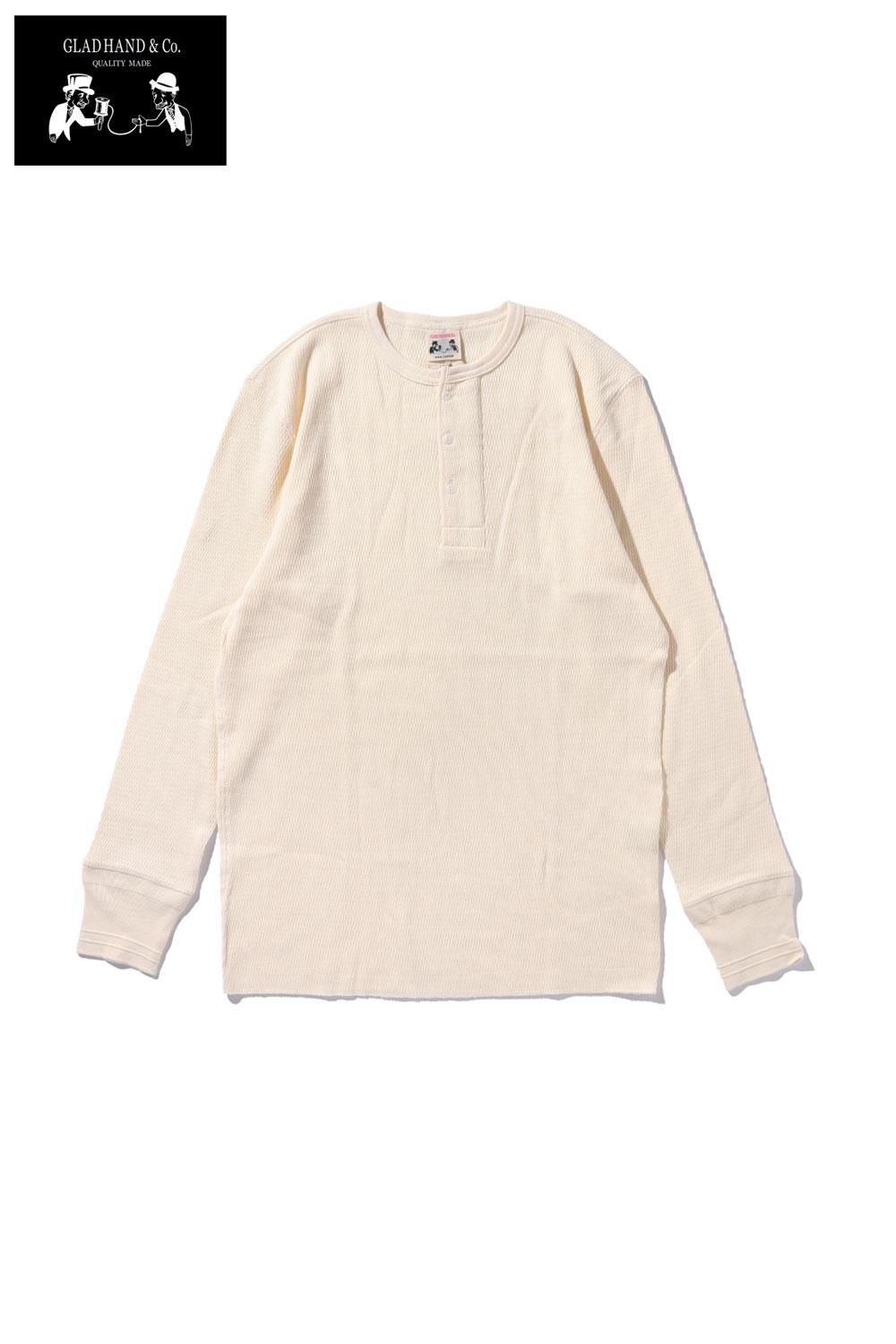 BY GLADHAND バイグラッドハンド　ワッフルカットソー　L GLADHAND(グラッドハンド) ワイドワッフルロングスリーブTシャツ
