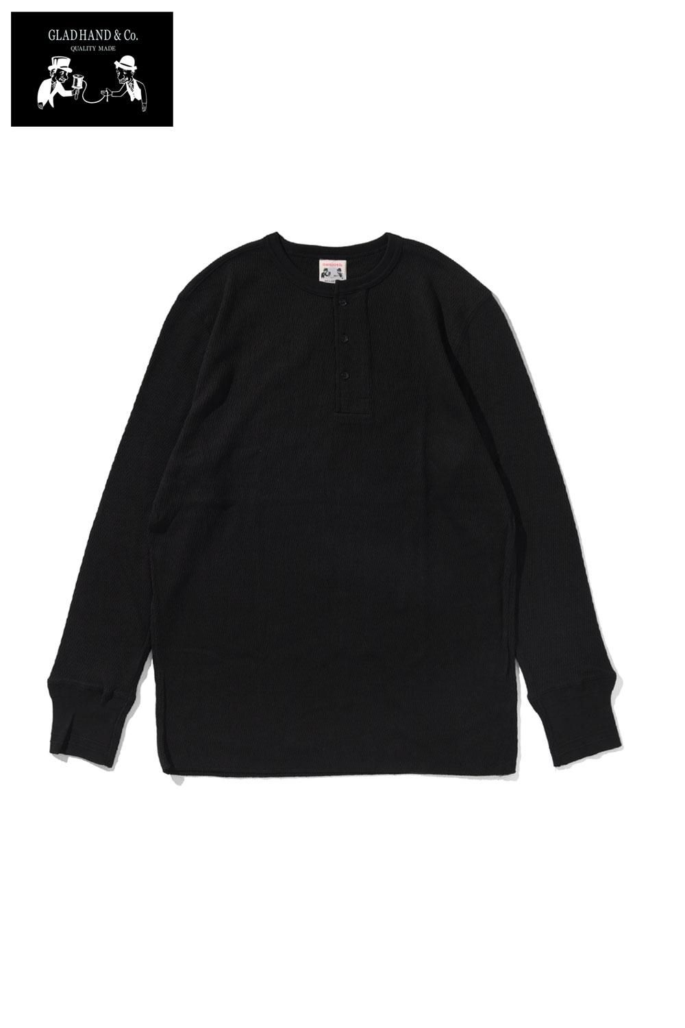 GLADHAND(グラッドハンド) ワッフルヘンリーネックロング