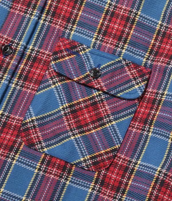 SUGAR CANE(シュガーケーン) ツイルチェックワークシャツ FICTION