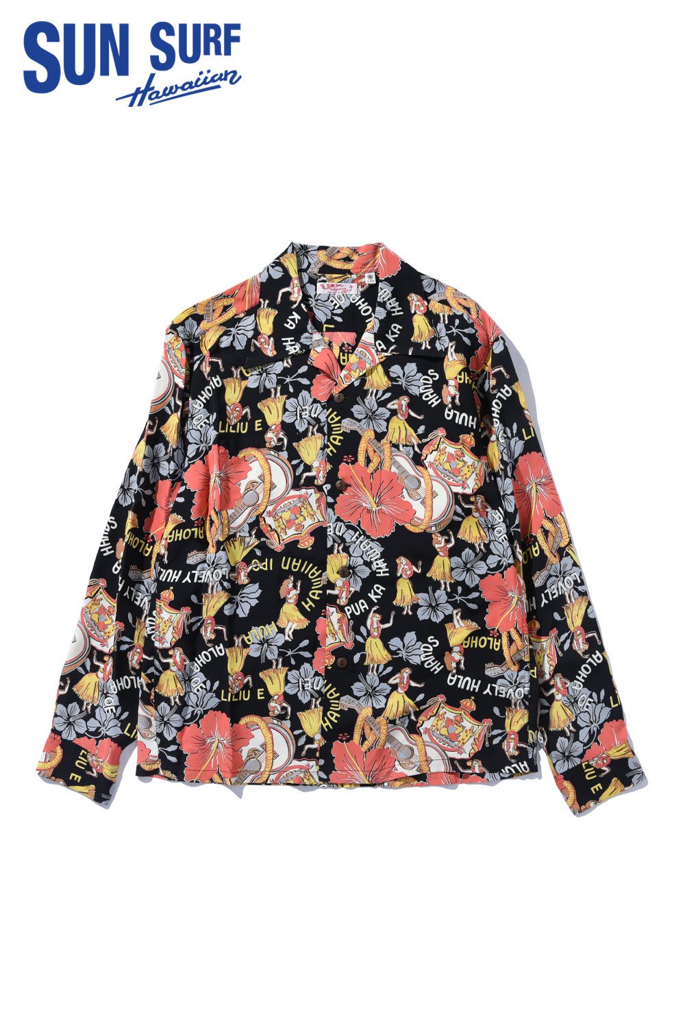 SUN SURF(サンサーフ) アロハシャツ L/S RAYON HAWAIIAN SHIRT - LOVELY HULA HANDS SS29203  通販正規取扱 | ハーレムストア公式通販サイト