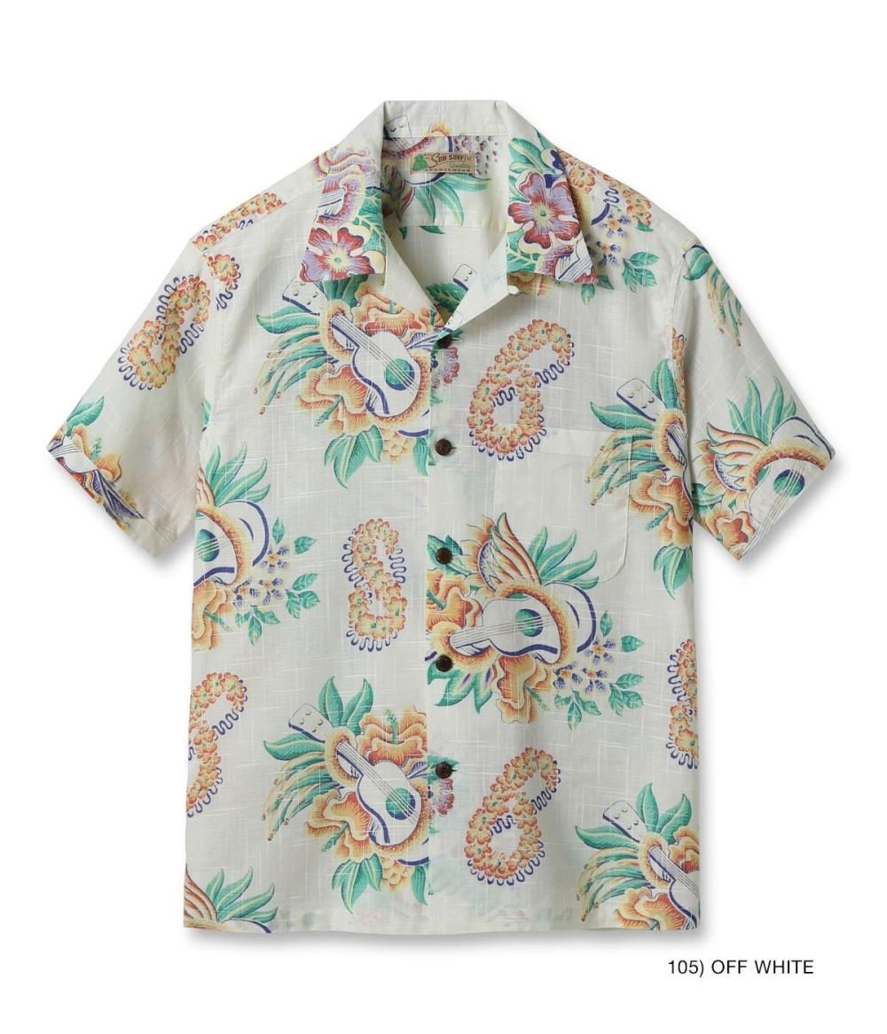 SUN SURFアロハシャツMACINTOSH UKULELE 美品 SUN SURF - MACINTOSH UKULELE / 半袖レーヨンシャツ / アロハ