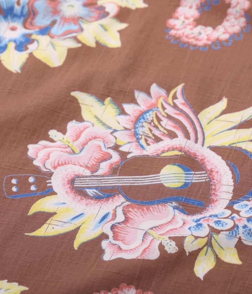サンサーフ SUN SURF マッキントッシュ アロハシャツ 開襟 Lサイズ 夏 SUN SURF(サンサーフ) アロハシャツ COTTON × LINEN OPEN SHIRT
