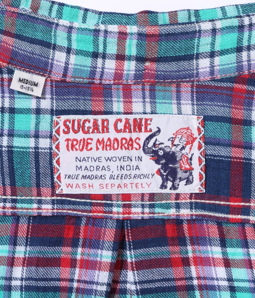 SUGAR CANE(シュガーケーン) マドラスチェックシャツ INDIA MADRAS CHECK BUTTON DOWN SHIRT  SC29256 通販正規取扱 | ハーレムストア公式通販サイト