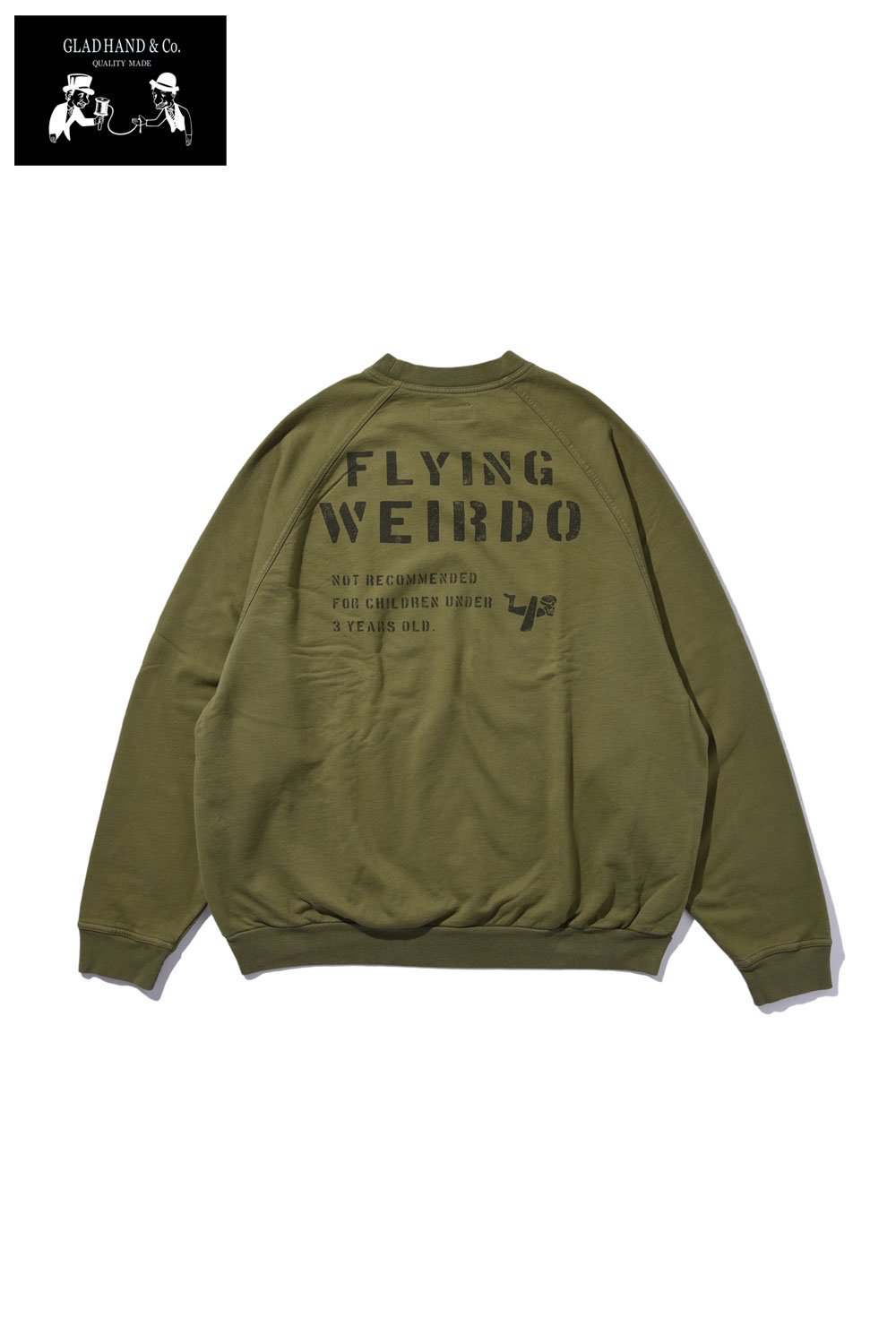 GLADHAND(グラッドハンド) クルーネックスウェット FLYING WEIRDO - CREW NECK SWEAT WRD x  LCB-24-AW-02 通販正規取扱 | ハーレムストア公式通販サイト