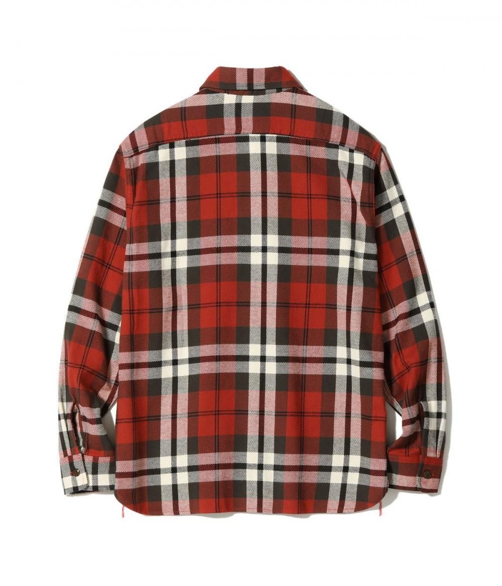 SUGAR CANE(シュガーケーン) ツイルチェックワークシャツ TWILL