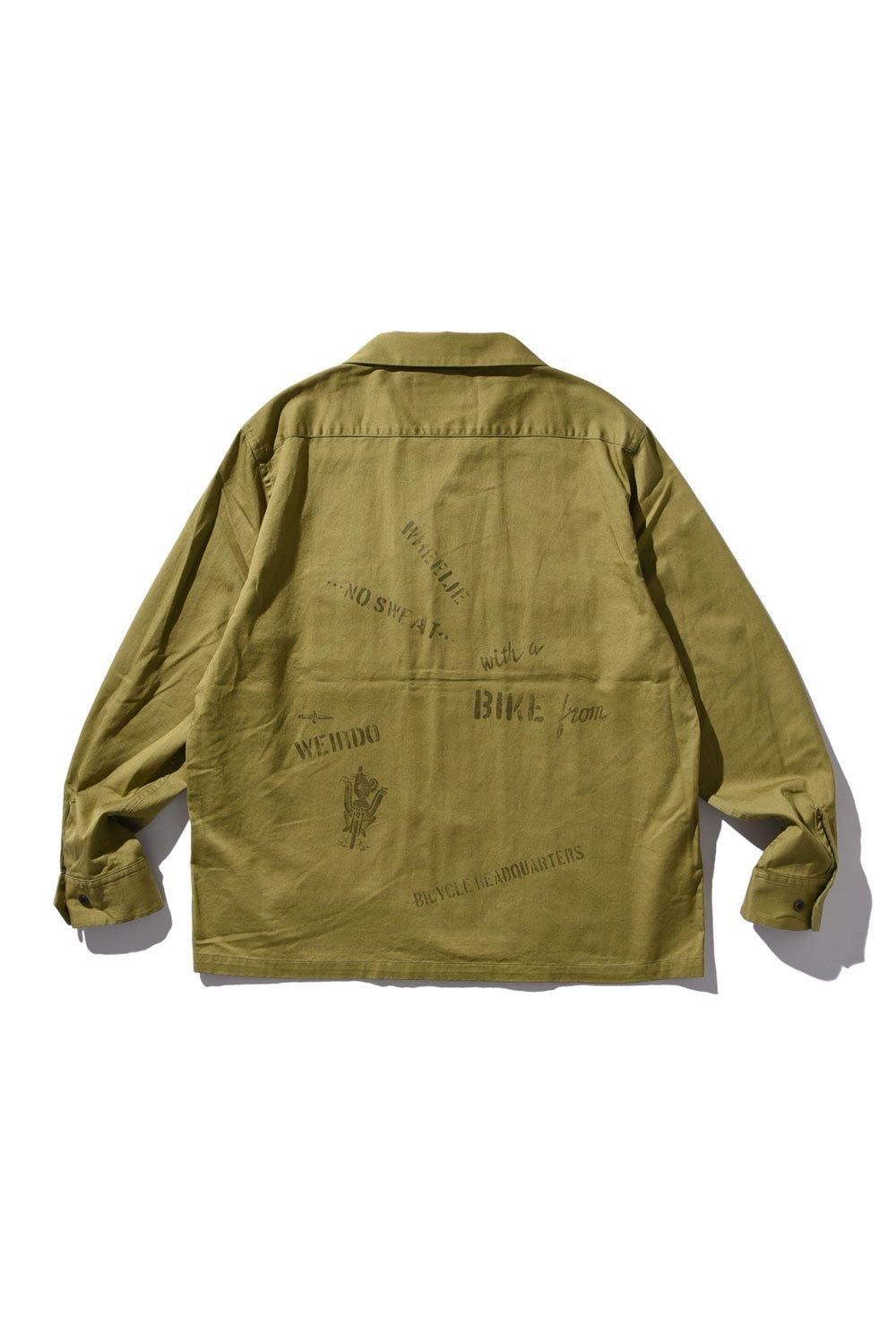 WEIRDO POLICE SQ ワークシャツ sizeS 21-AW-11 WEIRDO(ウィアード) / POLICE SQ L/S WORK SHIRTS/長袖シャツ/XL